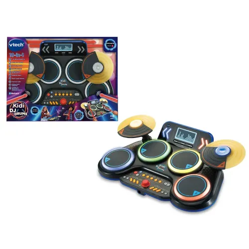 VTech Kidi DJ Drums, batteria elettronica con confezione