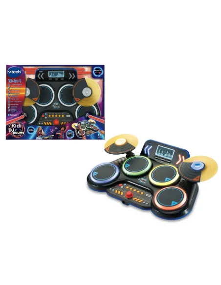 VTech Kidi DJ Drums, batteria elettronica con confezione