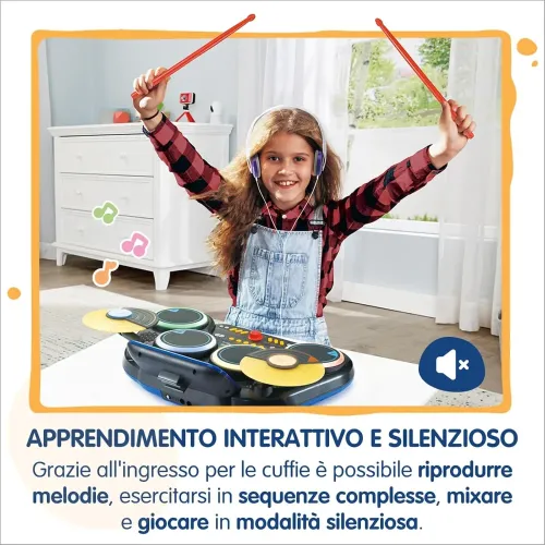 Kidi DJ Drums: apprendimento interattivo e modalità silenziosa