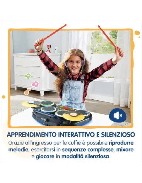 Kidi DJ Drums: apprendimento interattivo e modalità silenziosa