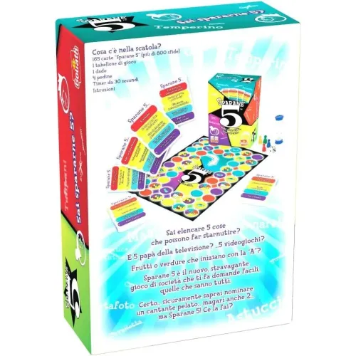 Sparane 5, gioco di parole Nomi Cose Città Animali