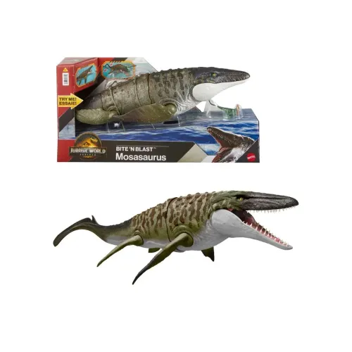 Jurassic World Mosasauro Mattel JCH00, confezione