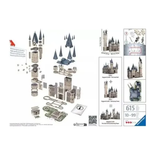 Puzzle 3D Torre Astronomica di Hogwarts montato