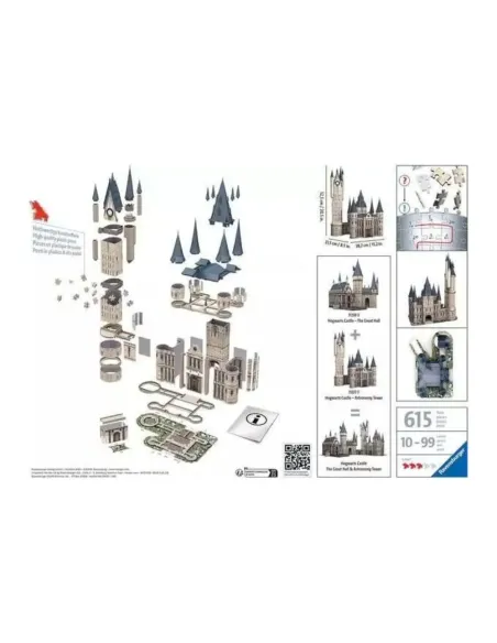 Puzzle 3D Torre Astronomica di Hogwarts montato