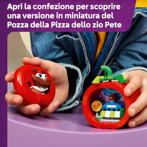LEGO 77079 interno con la pizzeria in miniatura