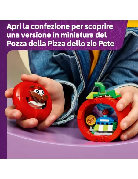 LEGO 77079 interno con la pizzeria in miniatura