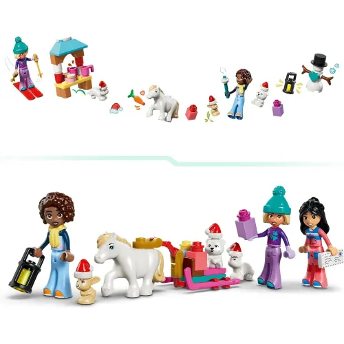 LEGO 42698 personaggi Friends invernali