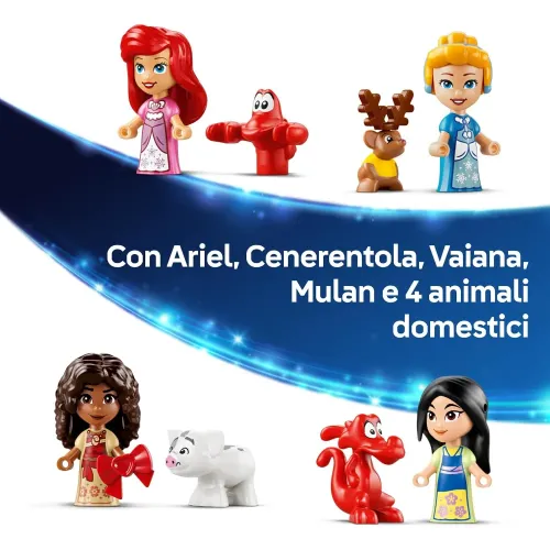 LEGO 43298 Ariel, Cenerentola, Vaiana e Mulan