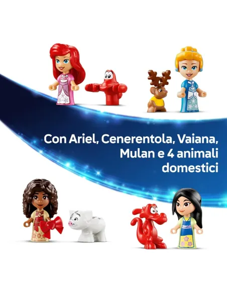 LEGO 43298 Ariel, Cenerentola, Vaiana e Mulan