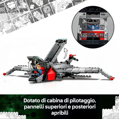LEGO Quinjet cabina e shooter