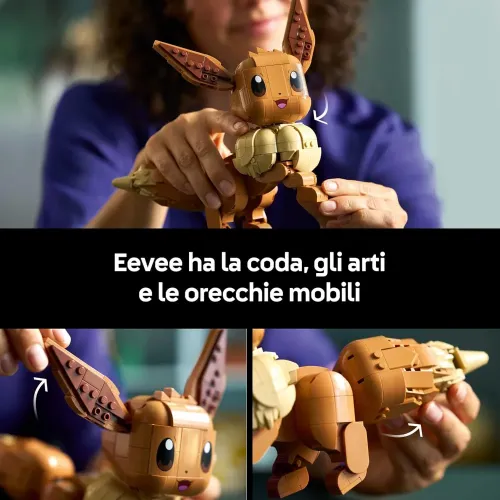 LEGO Eevee con coda e orecchie mobili