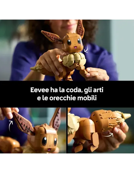 LEGO Eevee con coda e orecchie mobili