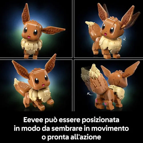 LEGO Eevee in diverse pose
