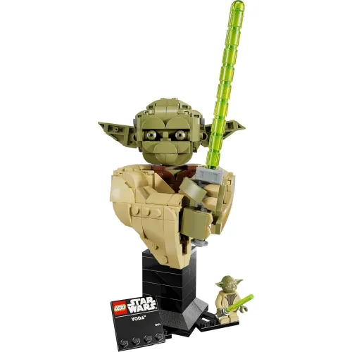 LEGO busto di Yoda costruito