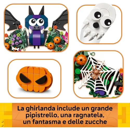 LEGO 40825 pipistrello, zucche e fantasma