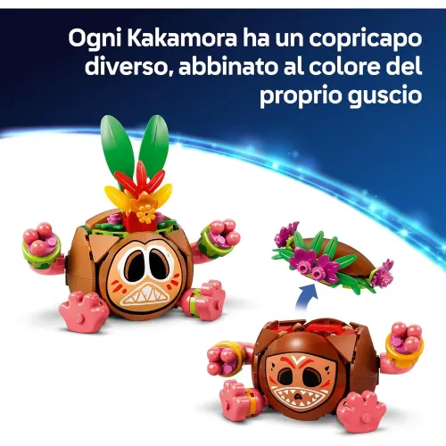LEGO Kakamora con copricapo colorato