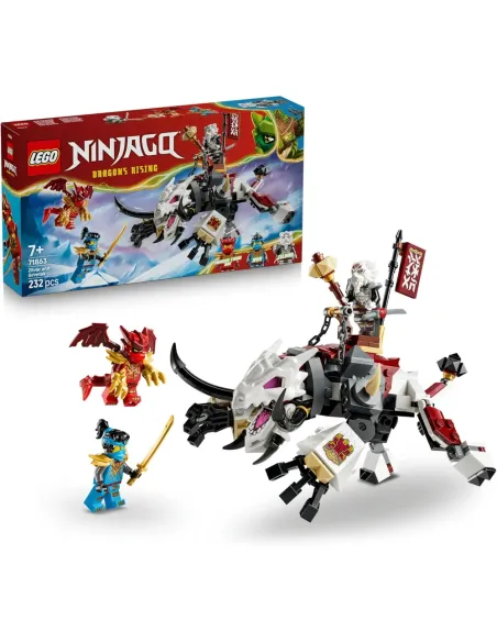LEGO Ninjago Zilvar e Grimtak la Bestia Drago 71863, confezione