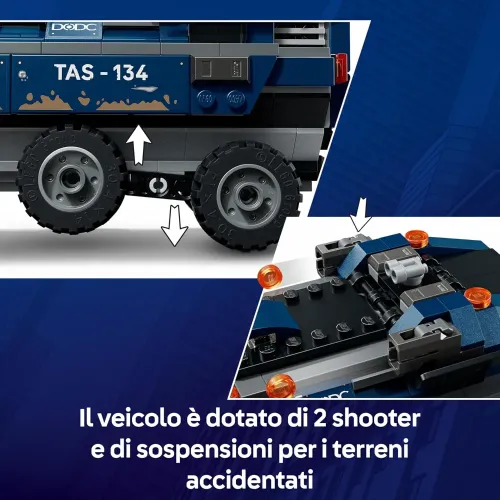 LEGO 76349 shooter e cabina