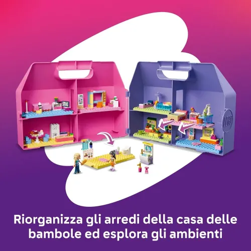 LEGO valigetta aperta con le stanze