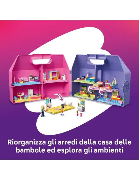 LEGO valigetta aperta con le stanze