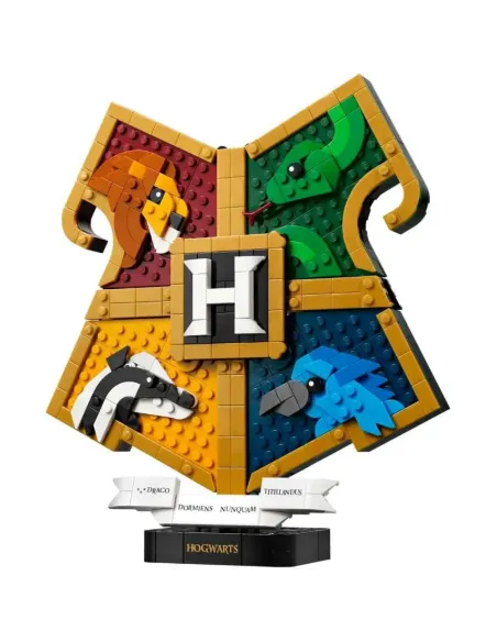 LEGO stemma di Hogwarts costruito