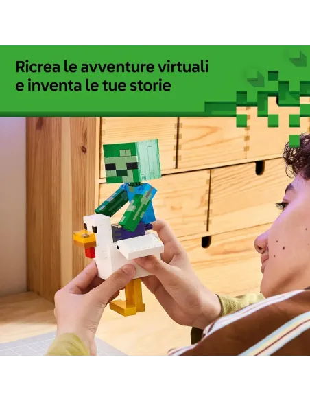 LEGO 21582 personaggi Minecraft