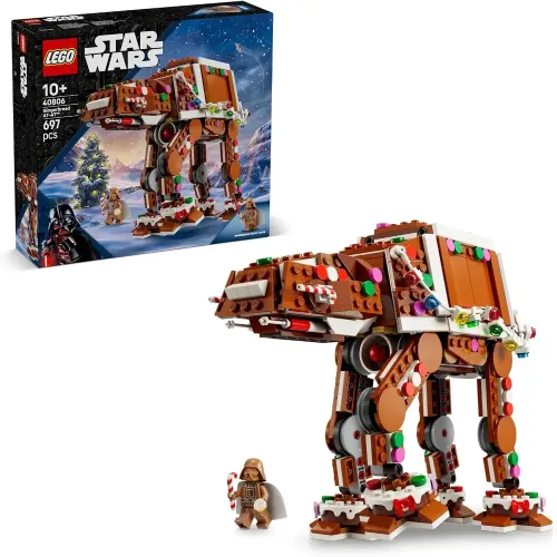 LEGO Star Wars Walker AT-AT pan di zenzero 40806, confezione