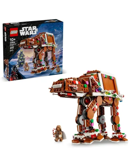 LEGO Star Wars Walker AT-AT pan di zenzero 40806, confezione