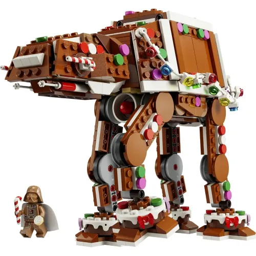 LEGO AT-AT di pan di zenzero costruito