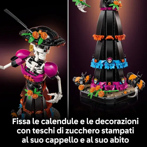 LEGO La Catrina con farfalle monarca