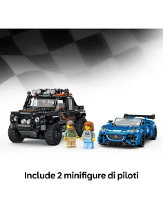 LEGO Speed Champions Jaguar Project 7 e Land Rover Defender 77264, confezione 2