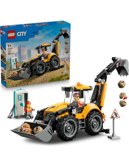 LEGO City Scavatrice da cantiere gialla 60480, confezione