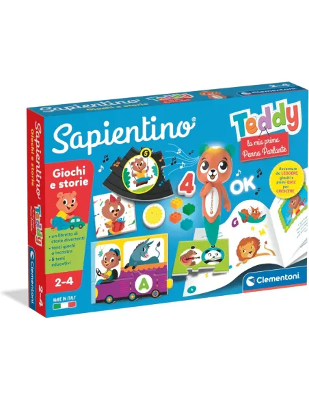 CLEMENTONI SAPIENTINO TEDDY LA MIA PRIMA PENNA PARLANTE GIOCHI E STORIE (16942)