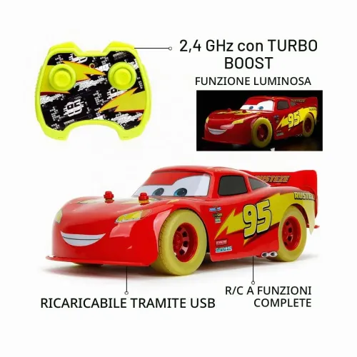 Jada Disney Cars Saetta McQueen Glow Racer...