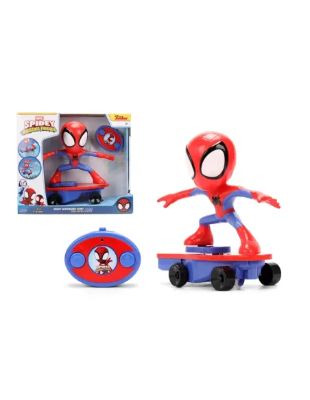 Jada Marvel Spidey Skateboard Stunt radiocomandato 25 cm