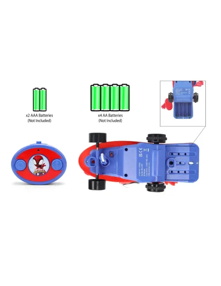 Jada Marvel Spidey Skateboard Stunt radiocomandato 25 cm