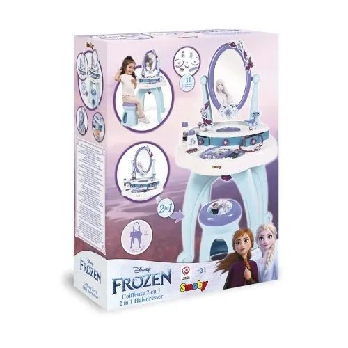 Smoby Frozen specchiera 2 in 1 con sgabello e...