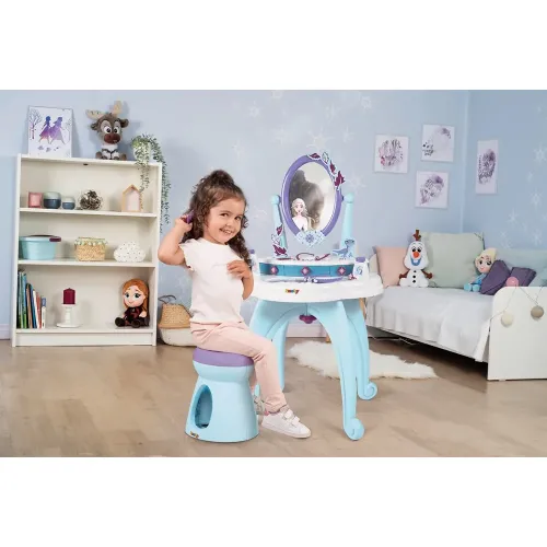 Smoby Frozen specchiera 2 in 1 con sgabello e...