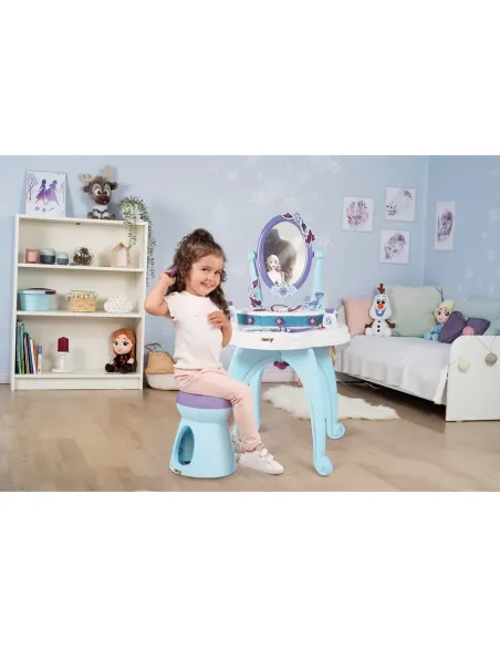Smoby Frozen specchiera 2 in 1 con sgabello e accessori