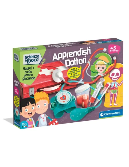 Clementoni Scienza e Gioco Apprendista Dottore kit medico per bambini con stetoscopio