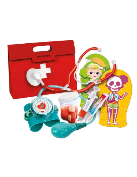 Clementoni Scienza e Gioco Apprendista Dottore kit medico per bambini con stetoscopio