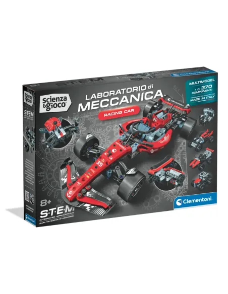 Clementoni Scienza e Gioco Build Auto da Corsa laboratorio di meccanica 370 pezzi
