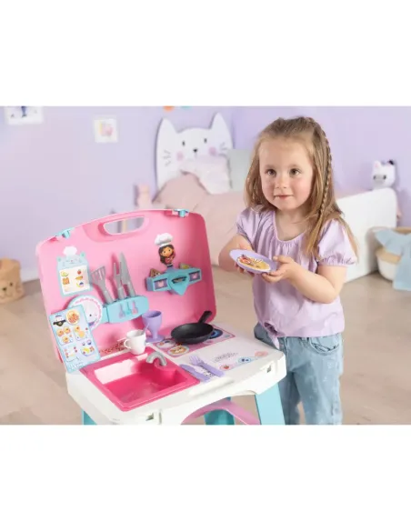Smoby Gabby's Dollhouse cucina take away valigetta con accessori