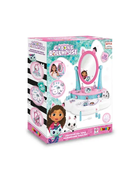 Smoby Gabby's Dollhouse specchiera da tavolo con 15 accessori trucco e gioielli