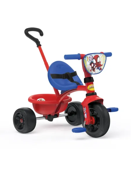Triciclo Smoby Be Move Spidey evolutivo con maniglione parentale