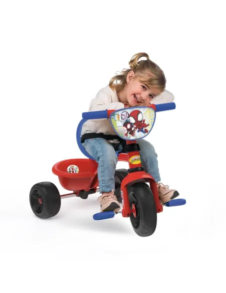 Triciclo Smoby Be Move Spidey evolutivo con maniglione parentale