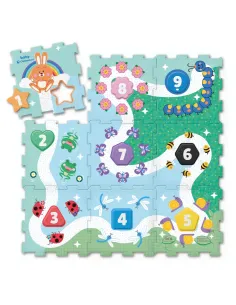 Clementoni Baby 1-2-3 Zoo tappeto puzzle in EVA 90x90 cm...