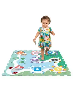 Clementoni Baby 1-2-3 Zoo tappeto puzzle in EVA 90x90 cm... 2