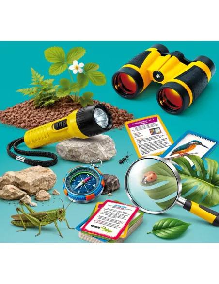 Lisciani I'm a Genius Laboratorio degli Esploratori kit natura con binocolo e bussola