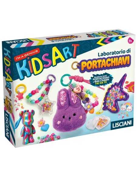 Lisciani I'm a Genius Kids Art Laboratorio dei Portachiavi e bag charm fai da te